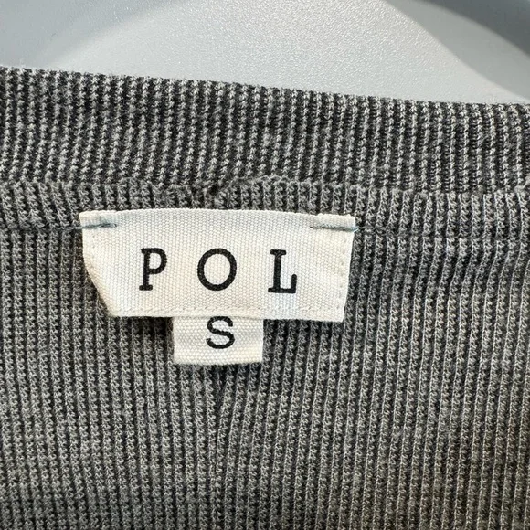 POL Gray Blouse with Colorful Embroidery - Picture 3 of 4